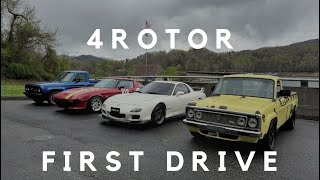 Mazda RX7 4 rotor first drive [upl. by Tindall824]