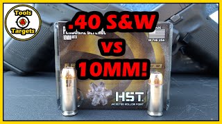 10MM vs 40SampWHow Close Are They Federal Premium HST Ammo Test [upl. by Limay]