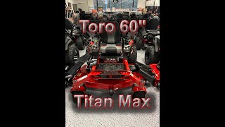 Toro Titan Max 76601 Tutorial [upl. by Ahsyla]