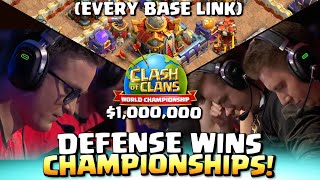 CLASH WORLDS 2024 GRAND FINALS TH16 Base Links INCLUDED  Clash of Clans [upl. by Thayne]