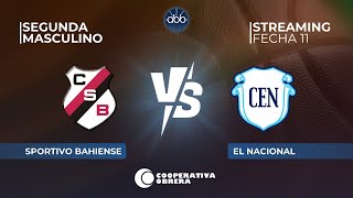 STREAMING SEGUNDA DIVISION MASCULINO  FECHA 11  SPORTIVO BAHIENSE VS EL NACIONAL [upl. by Kuhn940]