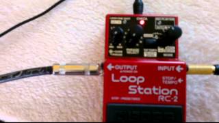 Using Rolands RC2 Loop Station As A Basic Sampler [upl. by Ainel241]