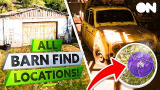 ALL Barn Find Locations  Forza Horizon 5 [upl. by Aneekas]