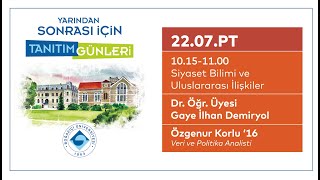 Tanıtım Günleri 2024 Siyaset Bilimi ve Uluslararası İlişkiler Bölümü [upl. by Eversole592]