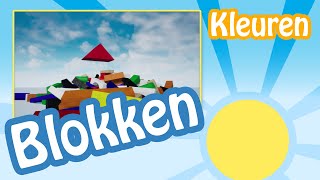 Kleuren leren  BLOKKEN  Nederlands  Voor kinderen peuters kleuters  🌻 [upl. by Searcy]