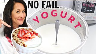 The EASIEST Instant Pot Yogurt  No Boil  No Fail  3 Ingredients [upl. by Cristobal332]