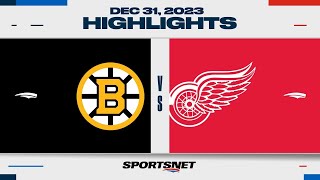 NHL Highlights  Bruins vs Red Wings  December 31 2023 [upl. by Julio]