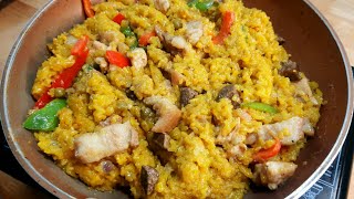 SIMPLE ARROZ VALENCIANA  Filipino Paella   Easy Arroz Valenciana Recipe [upl. by Acira]