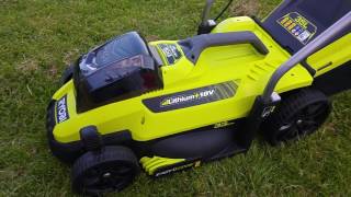 Ryobi Gräsklippare 18V Batteridriven [upl. by Arlyne]