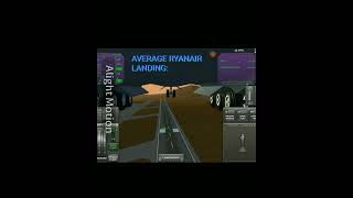 AVERAGE RYANAIR LANDING  TFS AVIATION RYANAIR [upl. by Zared]