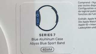 Appel Watch Series 7 45mm Blue [upl. by Ahsenac]