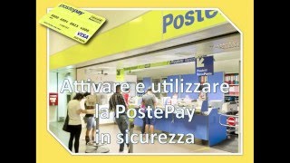 Attivazione carta POSTEPAY e utilizzo in sicurezza col conto Paypal [upl. by Yerfej]