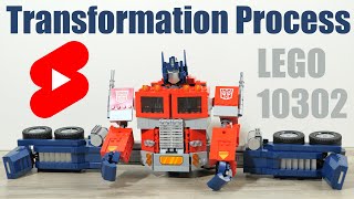 LEGO 10302 Transformation  LEGO Optimus Prime  Speed Build 10302  LEGO 2022  LEGO Transformers [upl. by Tserrof]