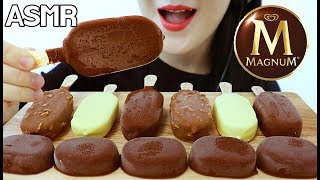 ASMR MAGNUM CHOCOLATE ICE CREAM BARS 매그넘 초콜릿 아이스크림 리얼사운드 먹방 EATING SOUNDS NO TALKING MUKBANG [upl. by Allenotna]