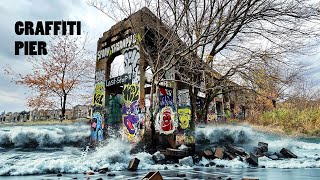 Graffiti Pier Collapsed in the River [upl. by Goodwin]