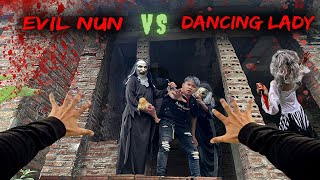 Evil Nun vs Serbian dancing Lady  Crazy Horror Escape  Parkour Pov Horror Short  Part 3 [upl. by Hewe]