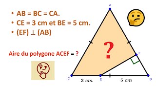 Application  Aire d’un polygone et triangles particuliers [upl. by Amliw]