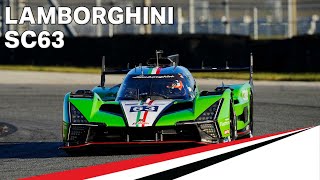 Lamborghini IMSA GTP Debut at The 12 Hours of Sebring [upl. by Ennalyrehc]