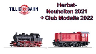 🚂 Tillig Modellbahn Neuheiten Herbst 2021  TT Club Modelle 2022  Spur TT  Spur H0 H0e H0m [upl. by Giacamo]