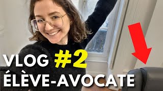 Mon 1er stage en cabinet davocats  Vlog élève avocate 211 [upl. by Etnod]