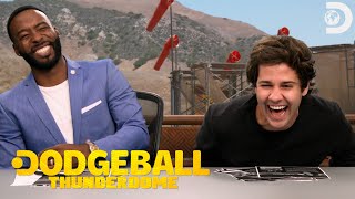 Funniest David Dobrik Moments in Dodgeball Thunderdome [upl. by Nahtannhoj]