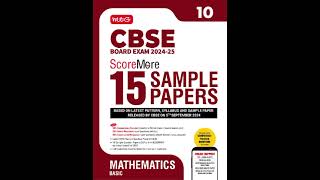 SAMPLE PAPER OF BASIC MATHMATICS CLASS 10TH  CBSE BOARD 202425  KAVITA EDUCATION CHANNEL [upl. by Heyward]