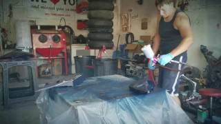 Painting motorcycle fairings [upl. by Buff]