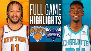 KNICKS at HORNETS  FULL GAME HIGHLIGHTS  November 18 2023 [upl. by Ahsinelg]