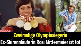 Zweimalige Olympiasiegerin ExSkirennläuferin Rosi Mittermaier ist tot [upl. by Peoples416]