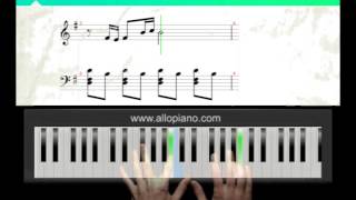 ALLOPIANO  Cours de piano Amélie Poulain  Comptine dun autre été partie1 [upl. by Rech572]