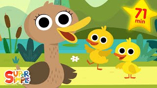 Six Little Ducks  More  Kids Music  Super Simple Songs [upl. by Guillaume]