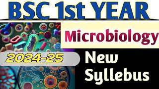 bsc 1st year microbiology new syllabus 202425 bsc microbiology [upl. by Harriott]