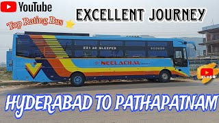 HYDERABAD TO PATHAPATNAM BUS JOURNEY  NEELACHAL TRAVELS AC SLEEPER BUS  TELUGU BUS VLOG ❤️ [upl. by Beaufort]