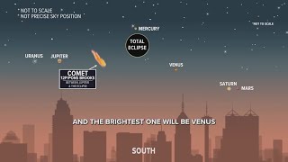 Rare comet may be visible during upcoming solar eclipse [upl. by Sillig]