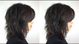 Easy Medium Shaggy Bob Haircut for women  Layered Bob cut [upl. by Oigroeg757]