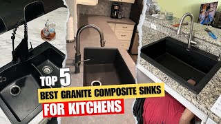 Best Granite Composite Sinks for Kitchens Top 5 Picks Reviewed [upl. by Waters]