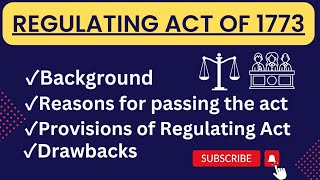 Regulating Act of 1773 in Hindi  Provisions of regulating act 1773  Simplify Law [upl. by Nowell]