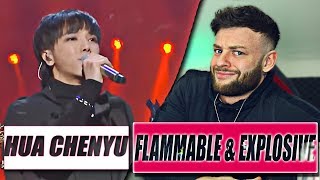 Reacting to Hua Chenyu  Flammable amp Explosive  The Singer 2018 [upl. by Ahtibat713]