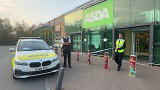 Bloodbath after security guard is stabbed at Asda Stepney Green [upl. by Anuayek961]