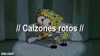 Bob Esponja  Calzones Rotos Letra Oficial [upl. by Arella]