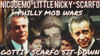 Mafia Boss Nicodemo Little Nicky Scarfo The Philly Mob War  John Gotti  Nicky Scarfo SitDown [upl. by Longerich2]