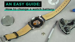 How to change a watch battery  3 techniques [upl. by Huff975]