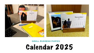 6 Calendar 2025 Unique gifts  Personalised gifts  Small business diaries  Sasitha Photobooks [upl. by Dorian]