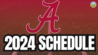 2024 Alabama Football Schedule Preview GAMEBYGAME ANALYSIS [upl. by Hyacinthie]