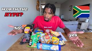 African American Tries South African Snacks For The First Time [upl. by Ailefo185]