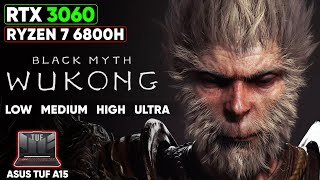 Black Myth Wukong on RTX 3060 Laptop  Asus TUF A15  1440p All Settings Tested [upl. by Umeko732]