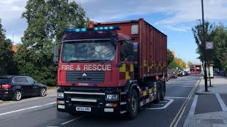 RARE London Fire Brigade USAR Prime Mover Responding To Explosion [upl. by Ynabe]