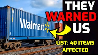 🚨 Walmart issues Serious WARNING about Port Strike  40 Items to Stock Pile before they are GONE [upl. by Attezi]