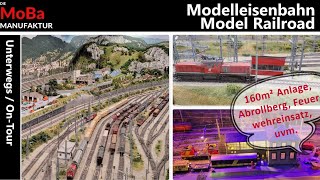 Modelleisenbahn H0  MEGA Highlights auf der Anlage des ESV Knittelfeld Abrollberg Feuerwehreinsatz [upl. by Hulda641]