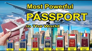 Most powerful Passport in the World  Passport Ranking 2024 [upl. by Erbua]